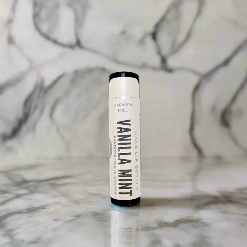 🌿Two Handcrafted Vanilla Mint S.O.S Lip butter sticks